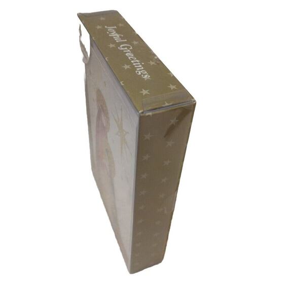 Fancy Box 16 Christmas CARDS GOLD LEAF Baby JESUS Mary Joseph Star Religious - Picture 10 of 16